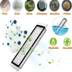 Best INF Tillbehör Xiaomi Roborock S5 Max/S50/S51/S55/S5/S60/S65/S6/S6 Pure/S6 MAXV 8 delar