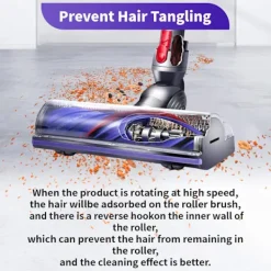 Discount INF Trasselfritt munstycke med anti-tangle borsthuvud för Dyson V7, V8, V10, V11, V15, SV10, SV11, SV12, SV14 dammsugare