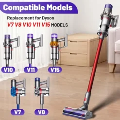 Discount INF Trasselfritt munstycke med anti-tangle borsthuvud för Dyson V7, V8, V10, V11, V15, SV10, SV11, SV12, SV14 dammsugare