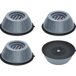Online INF Vibrationsdämpande fötter till tvättmaskin/torktumlare Grå 4-pack