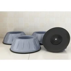 Online INF Vibrationsdämpande fötter till tvättmaskin/torktumlare Grå 4-pack