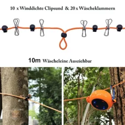 INF ällbar & Halkfri Torklina Svart