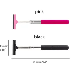 New Infällbar backspegelvisare med lagerborsthuvud Bil Backspegelvisare Rengöringsverktyg svartsvart