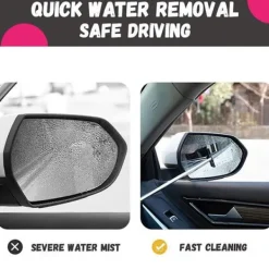 New Infällbar backspegelvisare med lagerborsthuvud Bil Backspegelvisare Rengöringsverktyg svartsvart