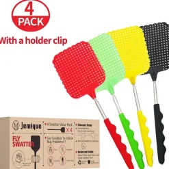 Infällbar flugsmälla för hemmabruk, manuell flugsmälla 1 slumpmässig provstorlek + 3 slumpmässiga värdestorlekar