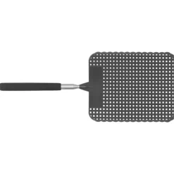 Outlet Infällbar flugsmälla i plast myggracket rostfritt stål stång för hemkontor svart