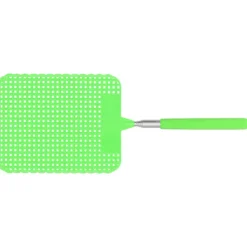 Outlet Infällbar flugsmälla i plast myggracket rostfritt stål stång hem kontor grön