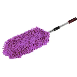 Discount Infällbar fönsterrengöringsborste i rostfritt stål, dammvippa, lila