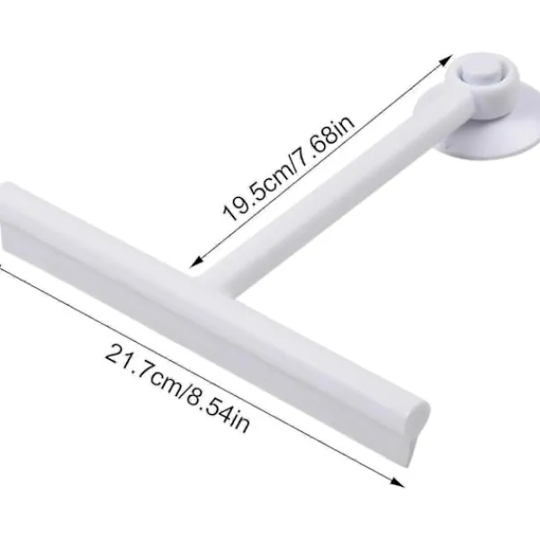 Online Infällbar fönsterskrapa, komfortgrepp glasskrapa, PP/TPE-material duschskrapa med sugkopp ZD Q