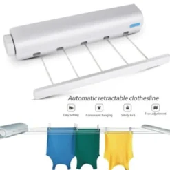 Discount Infällbar tvättlina Väggmonterad Klädstreck Kläder Torkställ Klädstreck Tvättlina Five Ropes
