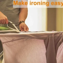Best Innovativt strykbordsöverdrag för ångstrykjärn, strykbordsöverdrag med turbozon, parkeringszon och spännare för strykbordsöverdrag (135 x 56 cm)