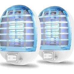 Online Inomhus Bug Zappers, Insektsfällor för inomhus Myggdödare för barn och husdjur, Hem, Kök, Sovrum, Barnrum, Kontor (2, Bule)