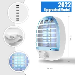 Online Inomhus Bug Zappers, Insektsfällor för inomhus Myggdödare för barn och husdjur, Hem, Kök, Sovrum, Barnrum, Kontor (2, Bule)