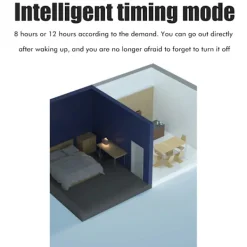 Inomhus Insektsfälla Vulkan Myggfångare Dödark med Ljus Smart Timer Tyst Flygande Insektsfälla för Hem Sovrum