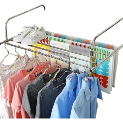 New Inomhus Klädställning, 10 Nivåer Justerbar Balkong Klädtork, Rostfritt Stål Utdragbara Handduksstänger För Hemleveranser Med 360 Graders Rotation (Telescopic) 50-86cm long | Fyndiq