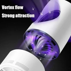 Best Inomhusfälla med USB-ström och adapter, sugfläkt, LED-nattlampa för hem sovrum kontor - Vit_Överraskningsgåva