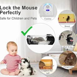 Clearance Inomhus-musfällor, musfällor som inte dödar möss direkt, gnagarefällor musfällor musfällor husdjurs- och barnsäkra