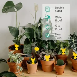 Insektfälla 48 st, Flugfälla Klibbig Dubbelsidig Gul Flugfälla