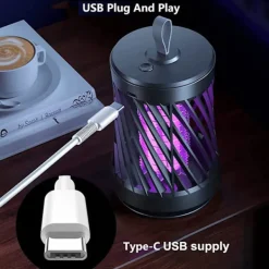 Insektsdödare, elektrisk myggdödare, myggdödande lampa, insektsfälla, hängbar myggdödande lampa