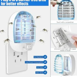 Online Insektsdödare Inomhus, Elektronisk Insektsdödare, Myggdödare Med Blått Ljus, 6-pack stcyv