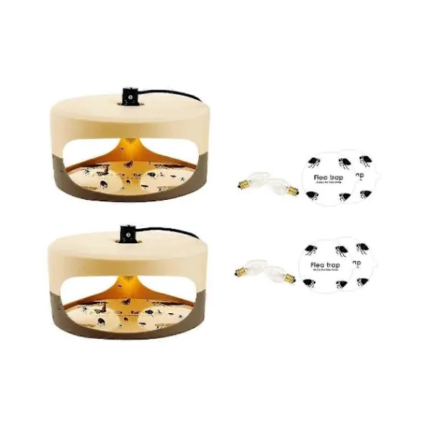 Hot Insektsfälla, Klisterlampa Vägglusfälla med Klisterskivor Glödlampa Elektrisk Inomhuslampa Fångare för F