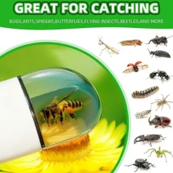 Discount Insektsfångare Insektsfångare Insektsfångstverktyg för Barn Vuxna Insekt Beröringsfri Snabb Frigöring Spindelfälla 4-pack 13.00X6.50X0.20CM