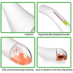 Discount Insektsfångare Insektsfångare Insektsfångstverktyg för Barn Vuxna Insekt Beröringsfri Snabb Frigöring Spindelfälla 4-pack 13.00X6.50X0.20CM