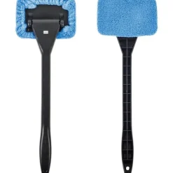 New Invändig Vindrutetvättare - Långt Handtag Bil Vindrutetvättare Invändig Vindruterengöring Avlägsning av Dimsamling - 2-pack