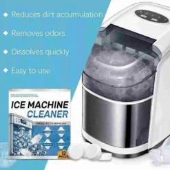 Best Ismaskin Rengöringsmedel Avkalkare - 12-pack Ismaskin Rengöringstabletter för Kylskåp