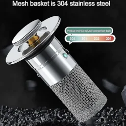 Discount Isolera Lukt och Förebygg Kackerlackor - Golvbrunnsfilter i Rostfritt Stål