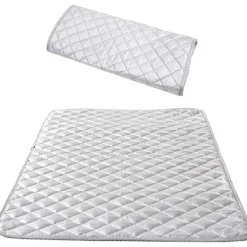 New Isolerad strykbräda Ångstrykjärn Filt Bomull Bärbar Bordsskiva Strykmatta för Tvättmaskin Torktumlare Resor Hem Silver 48 X 85 cm（1 st）