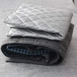 New Isolerad strykbräda Ångstrykjärn Filt Bomull Bärbar Bordsskiva Strykmatta för Tvättmaskin Torktumlare Resor Hem Silver 48 X 85 cm(1 st)