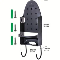 Online Estone Järnstativ Dubbel Krok Förvaringsställ Hängande Järnhållare för Hemorganisation