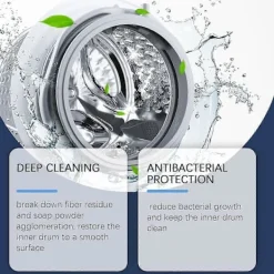 New Jue Tvättmaskinsrengöring Är Lämplig För Alla Modeller. Den Har En Deodoriserande, Uppfriskande Formula Med Låg Skumbildning För Att Skydda Insidan D[D] | Fyndiq