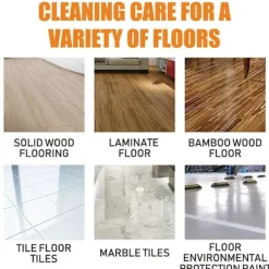 Jue-Fish Multifunktionell golvrengörare skonsam rengöring golvplattor trämöbler envisa fläckar