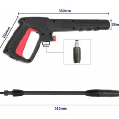 Hot Justerbar högtryckstvättspistol för AR/Black&Decker/Bosch AQTA biltvätt, perfekt för skumrengöring..pa