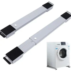 Outlet Justerbar möbelflyttare för tvättmaskin med mobil rullbas och broms - Grå