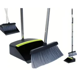 Justerbar sopskyffel och kvast – Ergonomiskt städset