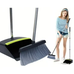 Justerbar sopskyffel och kvast – Ergonomiskt städset