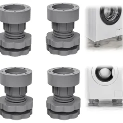 Hot Justerbara Stötdämpare för Tvättmaskin 4 st Universal Vibrationsdämpare med Gummifötter för Tvättmaskiner och Torktumlare Halkskydd Nivelleringsfötter | Fyndiq