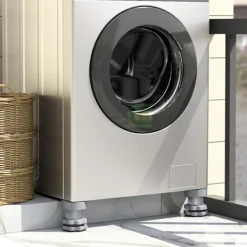 Hot Justerbara Stötdämpare för Tvättmaskin 4 st Universal Vibrationsdämpare med Gummifötter för Tvättmaskiner och Torktumlare Halkskydd Nivelleringsfötter | Fyndiq