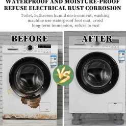 Hot Justerbara Stötdämpare för Tvättmaskin 4 st Universal Vibrationsdämpare med Gummifötter för Tvättmaskiner och Torktumlare Halkskydd Nivelleringsfötter | Fyndiq