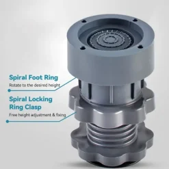 Clearance Justerbara vibrationsdämpare för tvättmaskin, antivibrationsfötter, set om 4, höjd 7–10 cm, för tvättmaskin och torktumlare, bullerreducering, stabilt golvskydd | Fyndiq