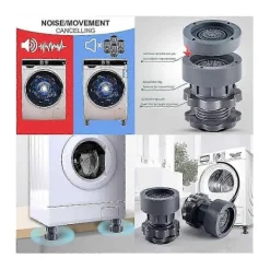 Justerbart tvättmaskinsstöd, antivibrationsfot för tvättmaskiner