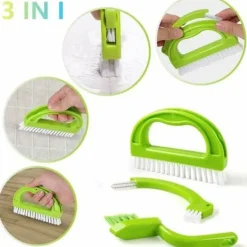 Discount Kakelfog Rengöringsborste, 3 i 1 Badrumsborste för Kök Duschgolv, T-Audace