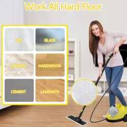 New 6249295984969 Karcher Easyfix SC2 SC3 SC4 SC5 Ångtvätt Trasor Mikrofiber Mopptrasor för Karcher Easyfix SC Serien (Vit Trasa-4st)