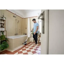 Outlet KARCHER FC 2-4 - Golvrengöring - Samlar upp torr och våt smuts i en enda passage - Parkeringsläge Grå och svart Svart, Grå, Vit