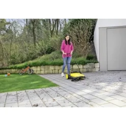 Discount KARCHER S 4 mekanisk sopmaskin - 20L tank - 1 sidoborst - 1800 m²/h Gul svart