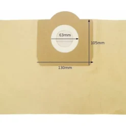Outlet Karcher WD3 Dammsugarpåsar, 5-pack raka dammsugarpåsar för Karcher WD3, WD 3 Premium, WD3200, WD3500P, A2204, A2204, A2534, SE4001..