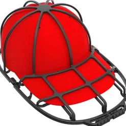 Online Keps Tvättbur Korg för Tvätt av Basebollkepsar, Keps Tvätt och Keps Tvättställ för Förvaring i Garderoben, 1-pack, Svart